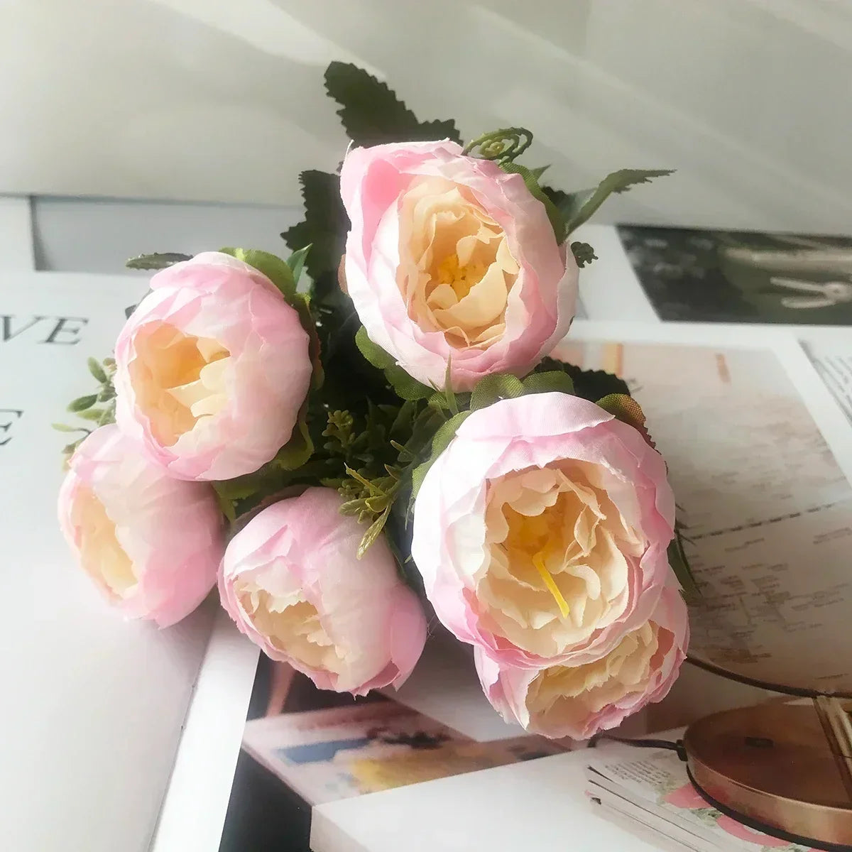 Small bouquet of artificial flowers for spring and festive decorations - 28