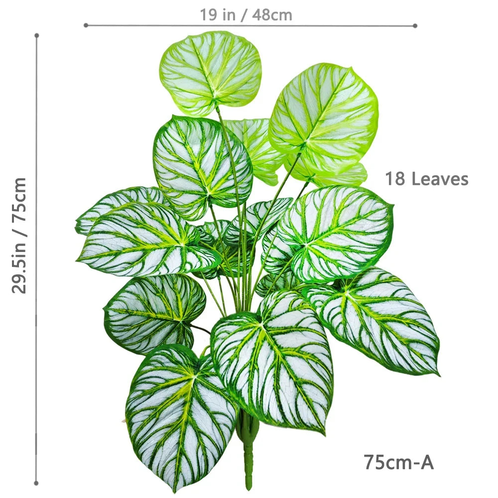 Artificial plant in pot apple leaf for interior decoration - LXY-18Y-75-T6