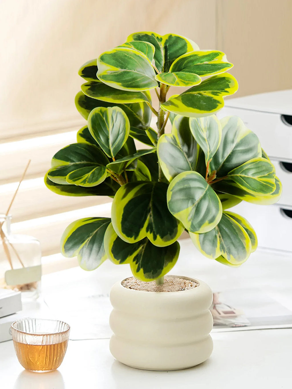 Small artificial plants heart leaves interior and exterior decoration - view 4