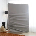 Six-Sided Waterproof Zippered Mattress Encasement, Breathable, Noiseless, Machine-Washable Zipped Mattress Cover, - Grey / 150x200x30cm