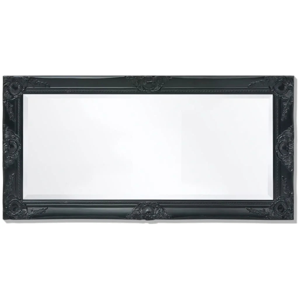 Baroque Wall Mirror, 50 cm Black, Interior Decoration Wall Decoration Living Room Decoration - view 5