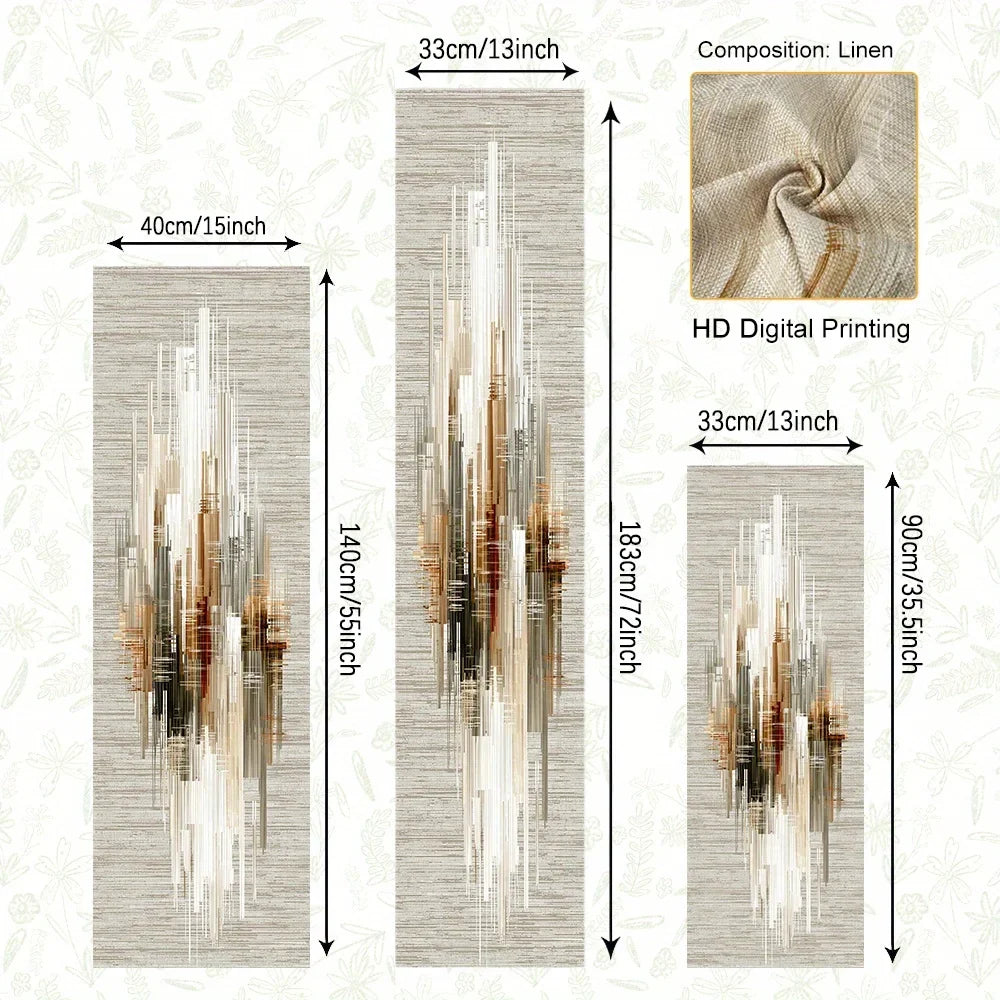 Path to table abstract stripes pattern minimalist style - 33X90CM(1.1X3FT