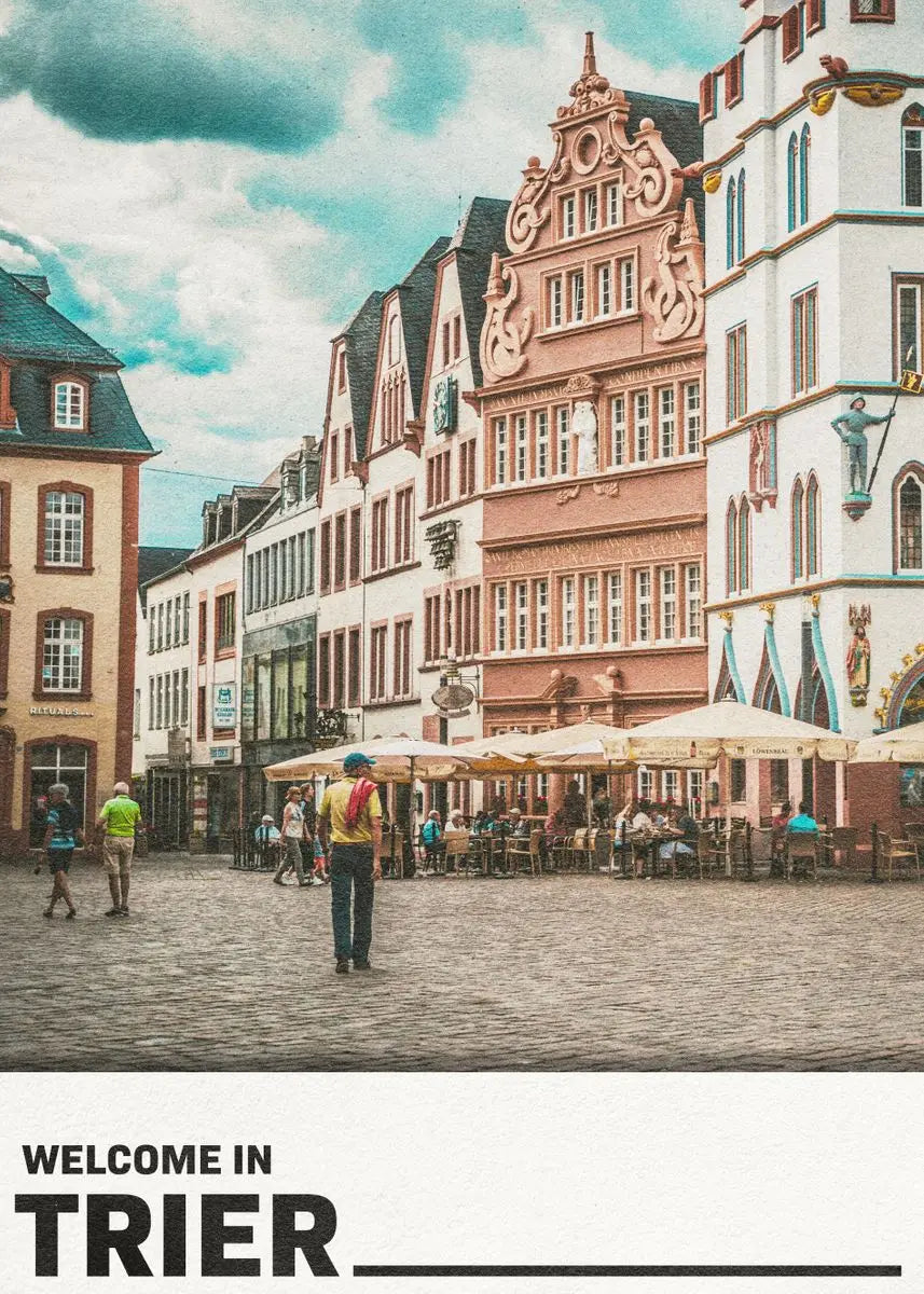 Elegant German Cities Artistic Poster for Wall Decor - 40X50cm Unframed / 12