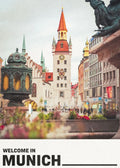 Poster of German cities for wall art decoration - 40X50cm Unframed / 15