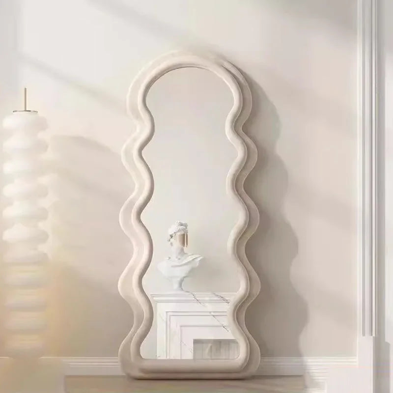 Corrugated mirror modern design for chic and funky space - view 2