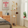 Natural bamboo support for decorative clothing and accessories