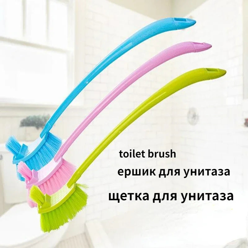 Long handle plastic cleaning brush for hard corners - view 2