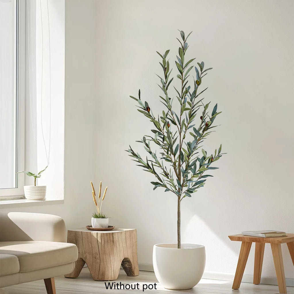 Realistic artificial olive tree for interior and exterior decoration - view 2