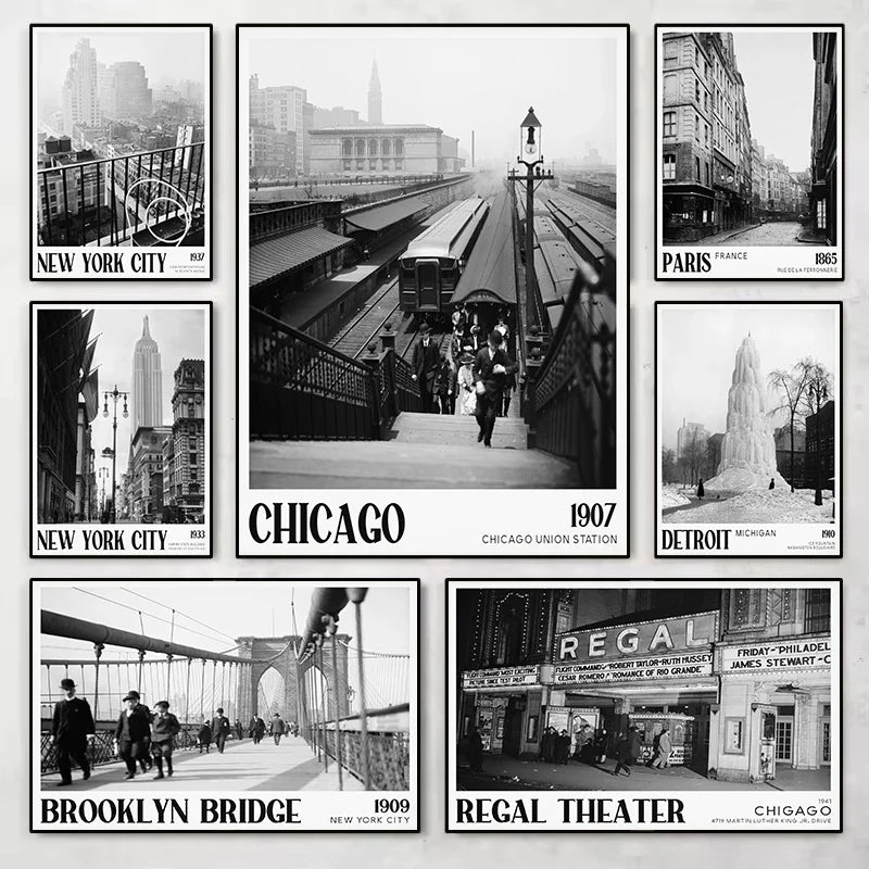 Vintage photography black and white architecture new york betting