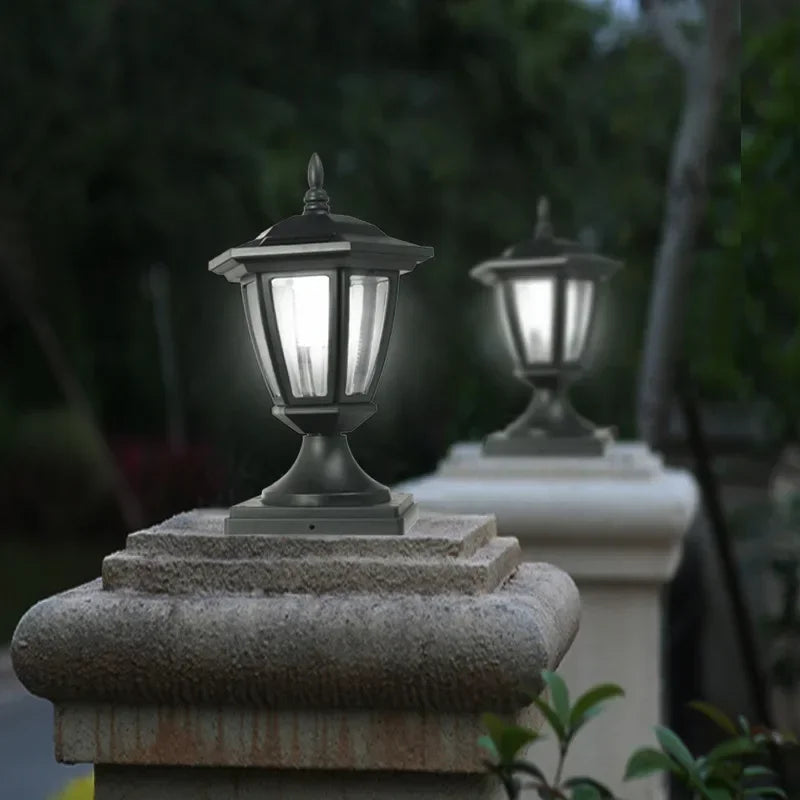 Outdoor solar lamp for garden decoration and fence - view 4