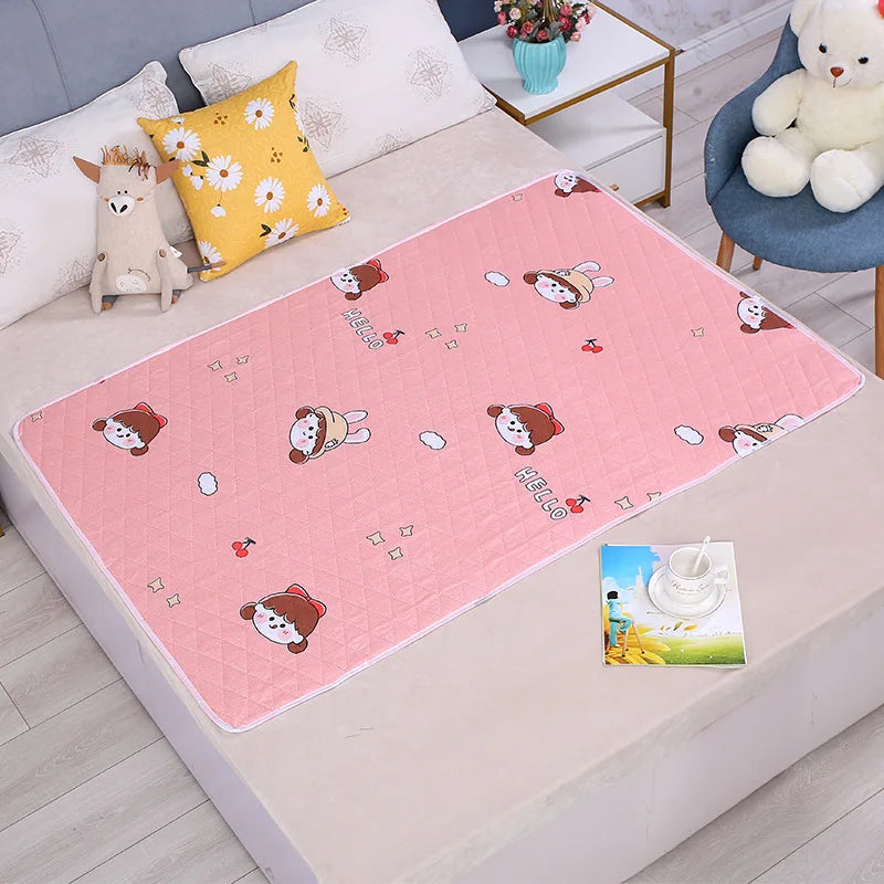 150/120/70cm Large Washable Mattress Urine Adult Elder Incontinence Bed Pad Women Menstrual Bed Sheet Protector, Kids Urine Mat - 10 / 80x120cm -M