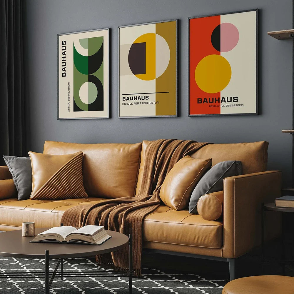 Painting on canvas geometric patterns Nordic style for modern decoration