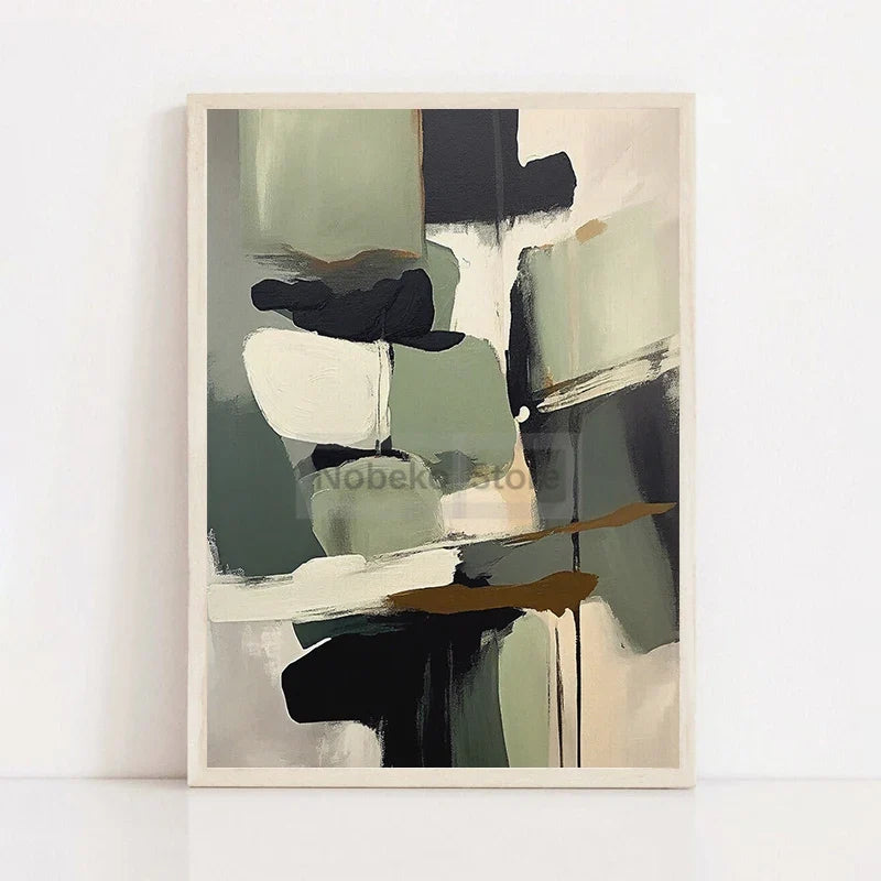 Japanese abstract poster wabi sabi for minimalist modern decoration - 40X50cm No Frame / 5