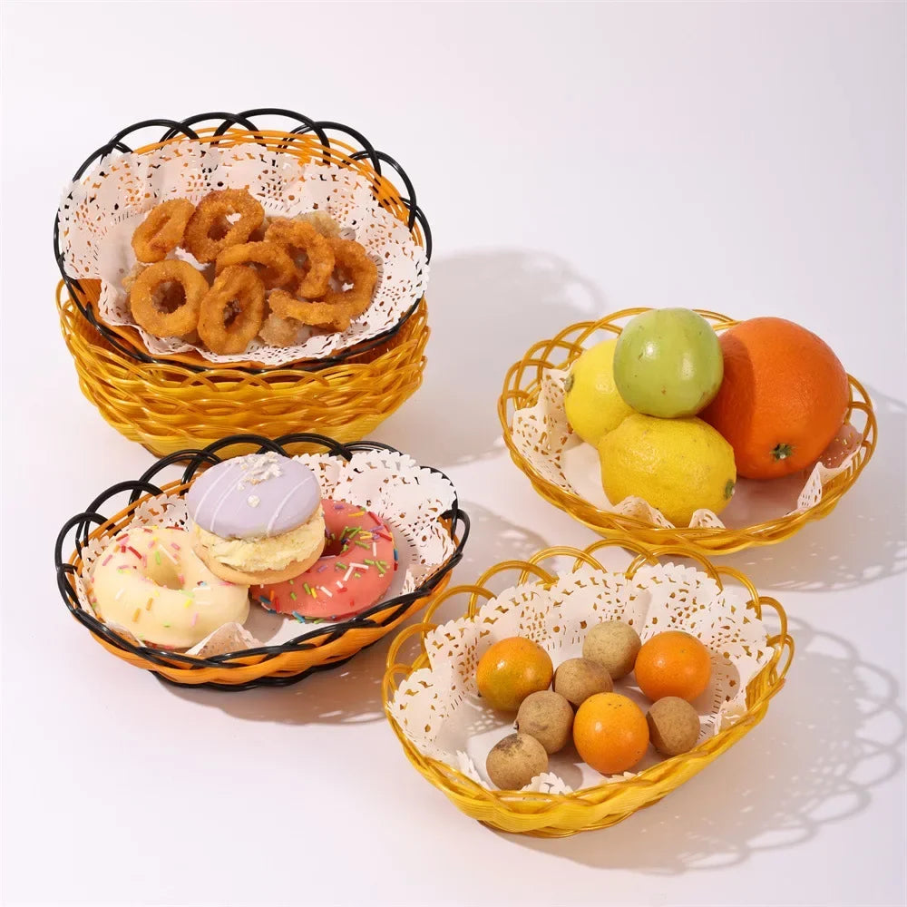 Woven rattan basket for fruit and food at home - view 3