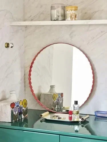 Round decorative retro Nordic mirrors for interior decoration - view 8