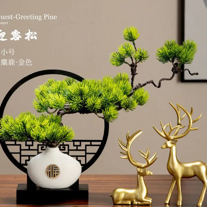 Bonsai pine table ornament for modern decoration - view 2