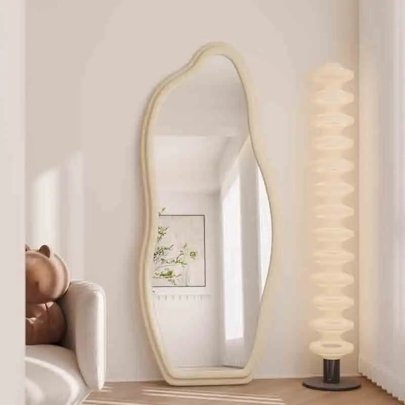 Lightweight Italian decorative mirror with full length wall mounting single frame - view 4