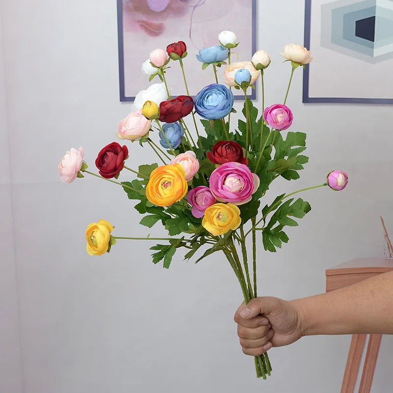 Artificial silk peony flowers for decorations and festive events - view 2