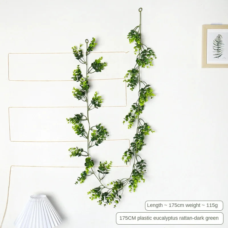 Artificial eucalyptus garland for wedding decoration and garden - 1,75-B
