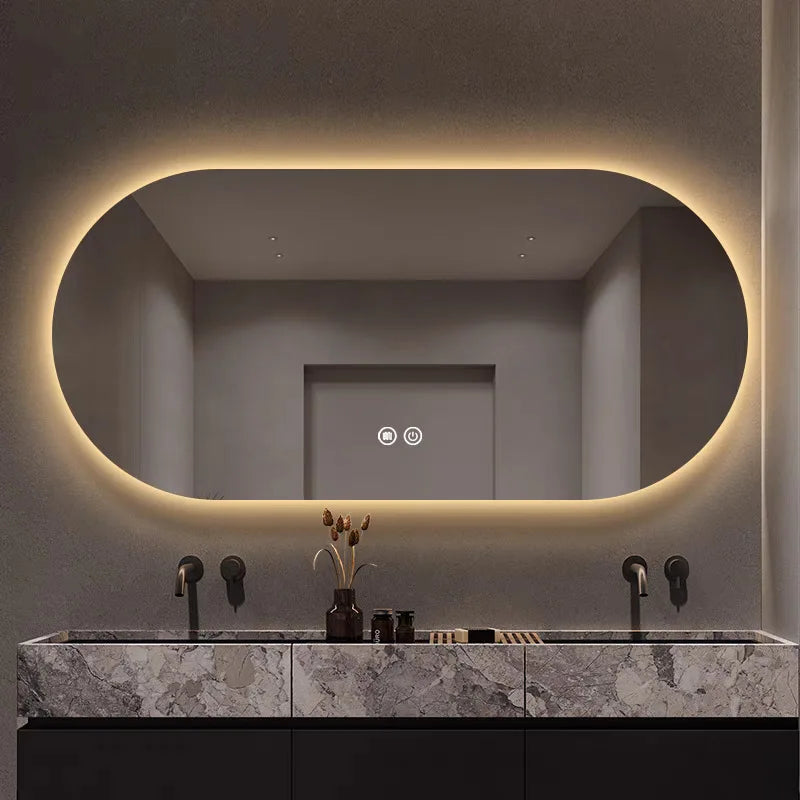 Intelligent elliptic mirror light anti-foam three colors wall - view 4
