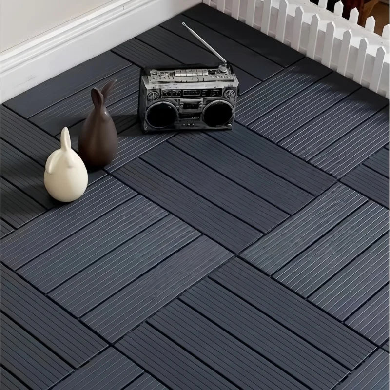 Wood-Look Interlocking Deck Tiles