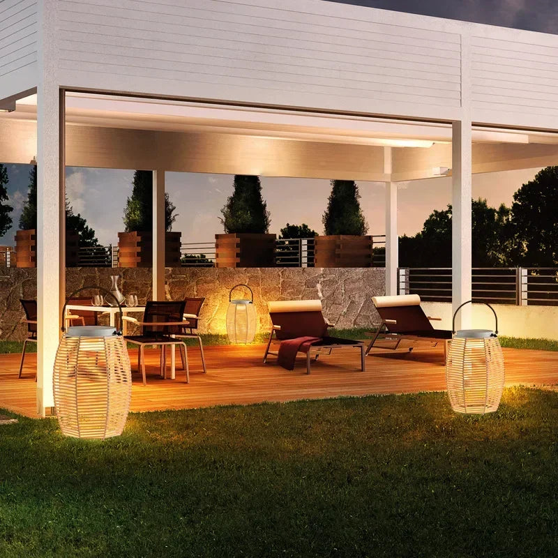 Modern solar outdoor lamps for gardens and courtyards - view 3