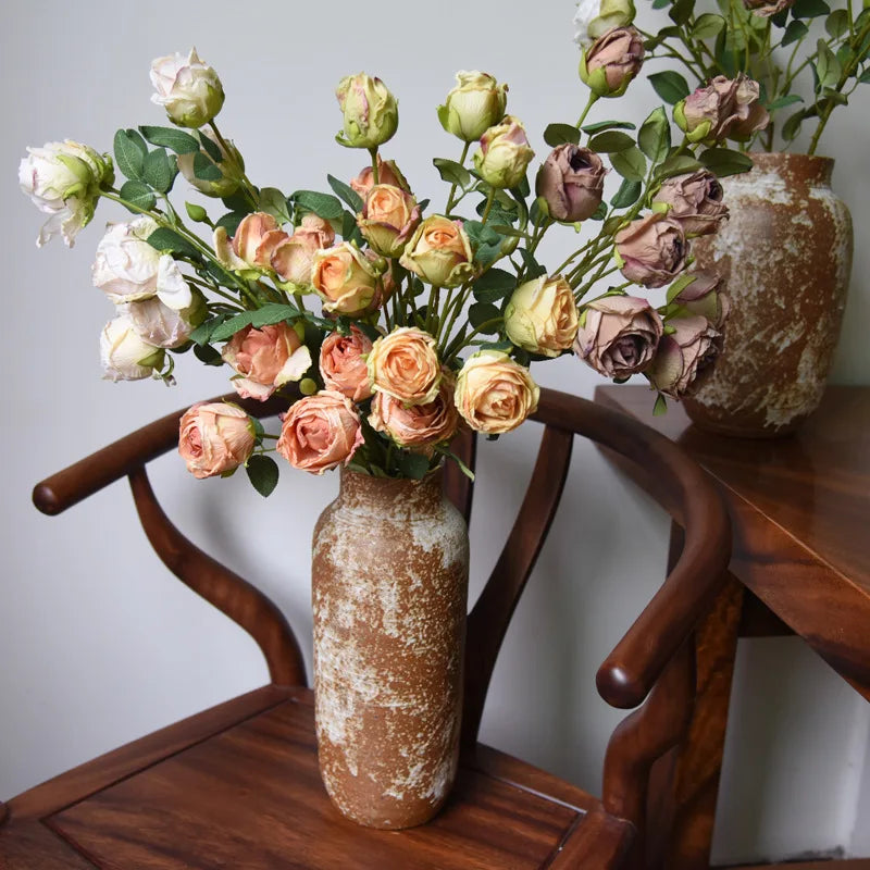 Artificial silk peonies bouquet for wedding decoration - view 2
