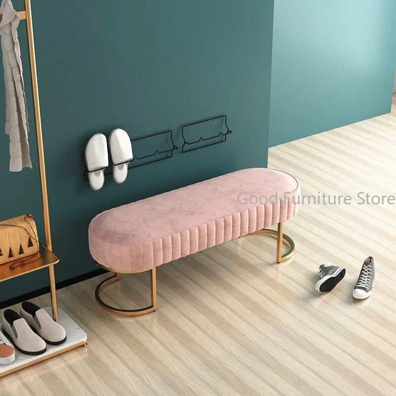 Ottoman luxury shoes stool for hotel coffee and shop - view 5