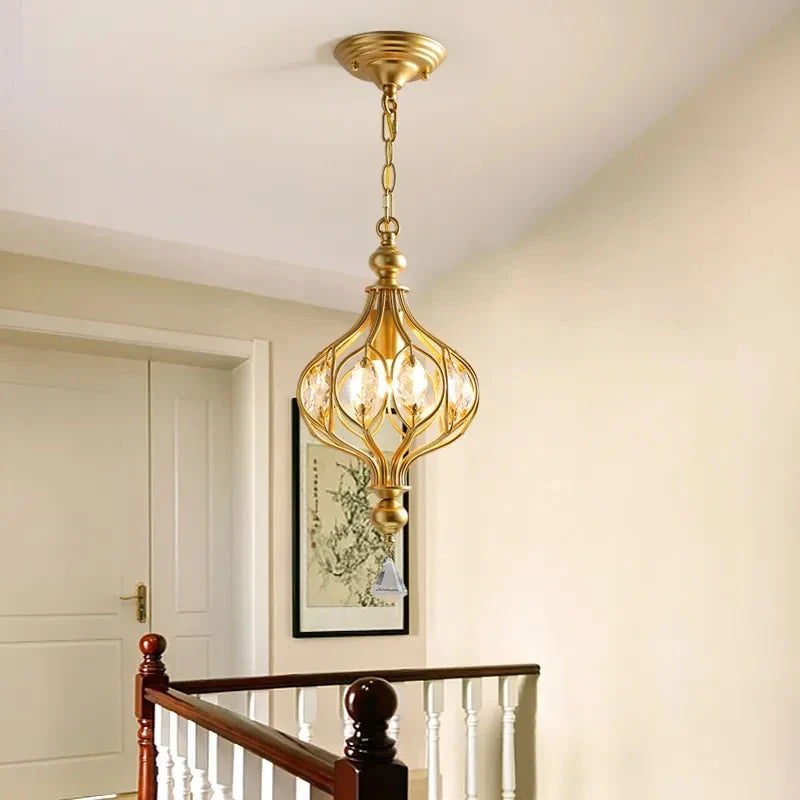 Crystal retro pendant light for elegant interior decoration - view 3