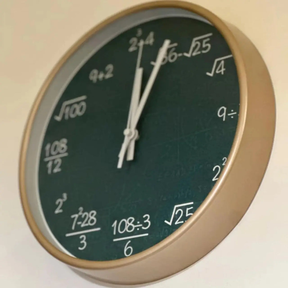 Wall clock mathematics blackboard decoration school children - view 3