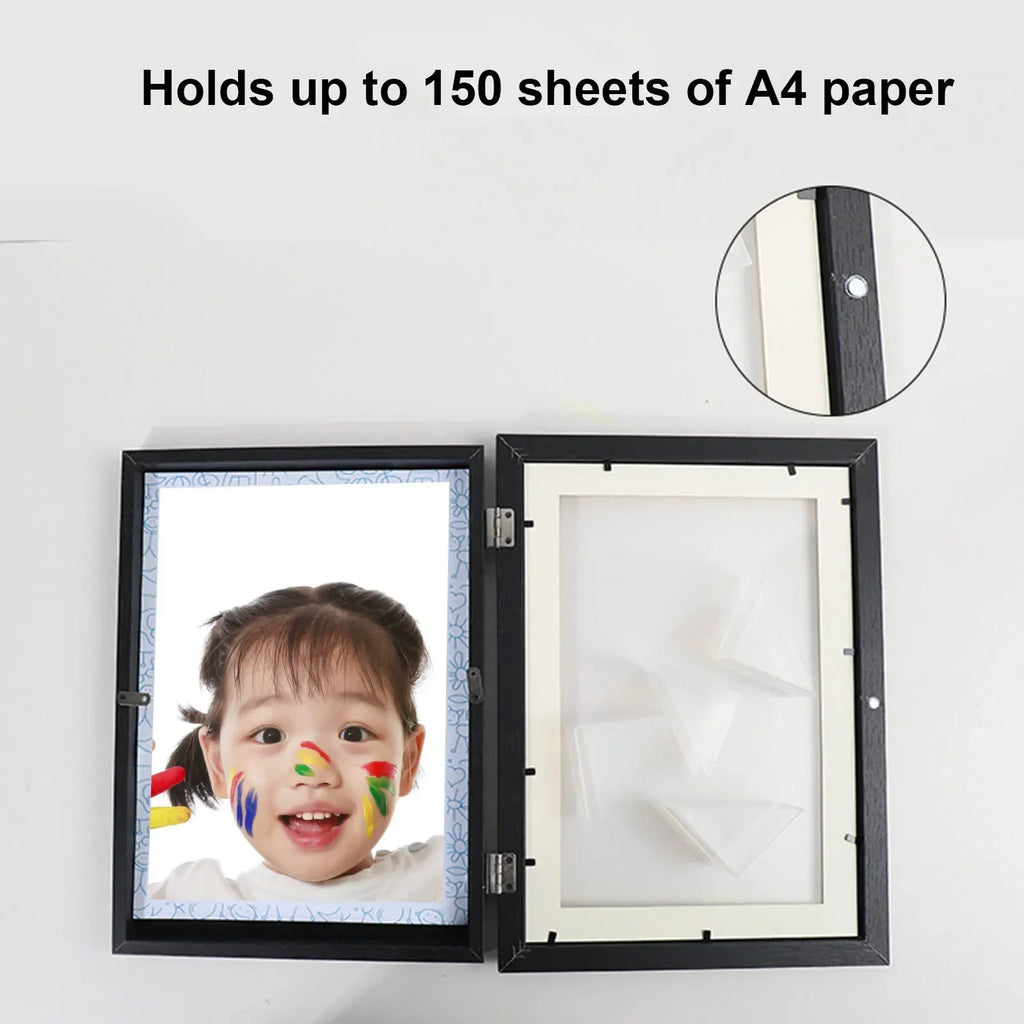 Wooden picture frames for children with artistic storage - view 7