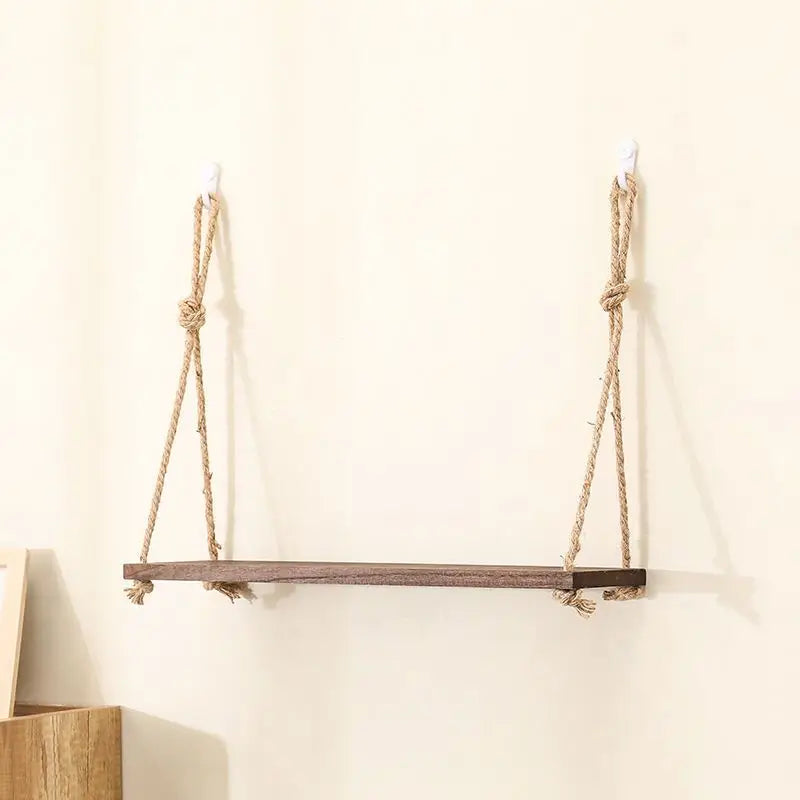 Hanging wooden wall shelves for Nordic decoration - Retro 1 Layer