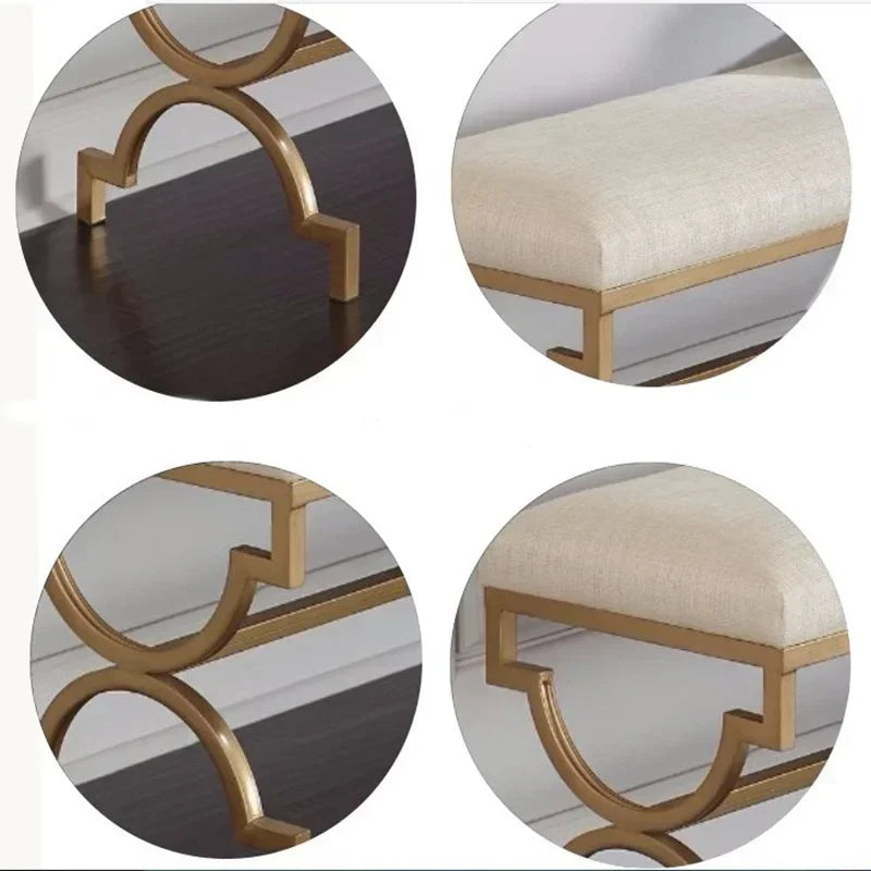 Nordic corridor bench light luxury stool for house - view 3