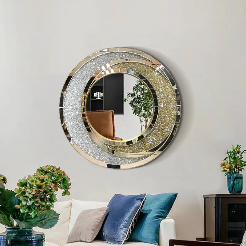 Luxury round mirror to hang for interior decoration - view 3