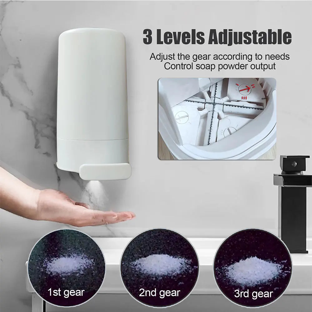 Portable Wall-mounted Soap Powder Grinder Box, Waterproof, 3-level, Adjustable, Bathroom, Hand Washing Tool - view 3