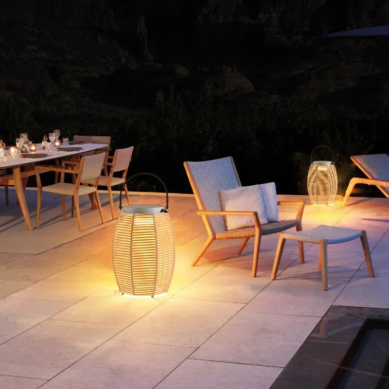 Modern solar outdoor lamps for gardens and courtyards - view 5