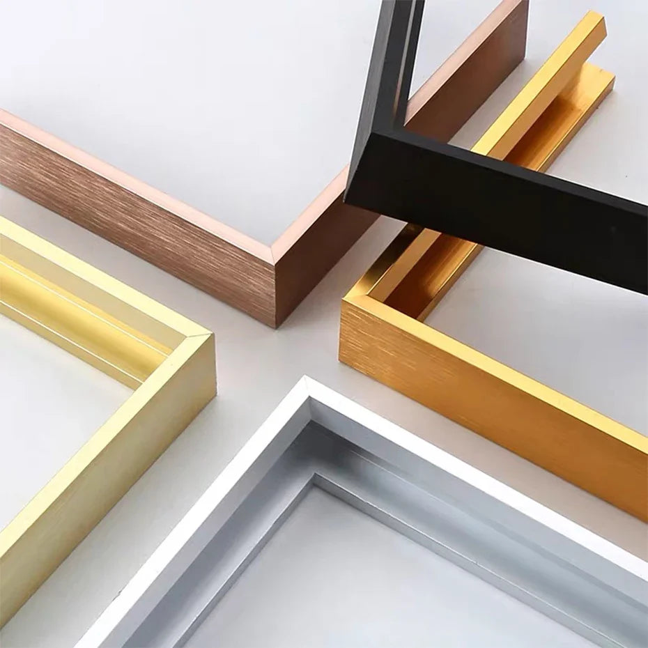 Floating metal wall frames for interior decoration - view 2