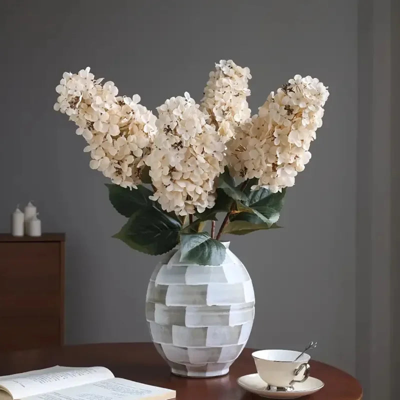 Large artificial hortensia flower for floral decoration and wedding - view 3