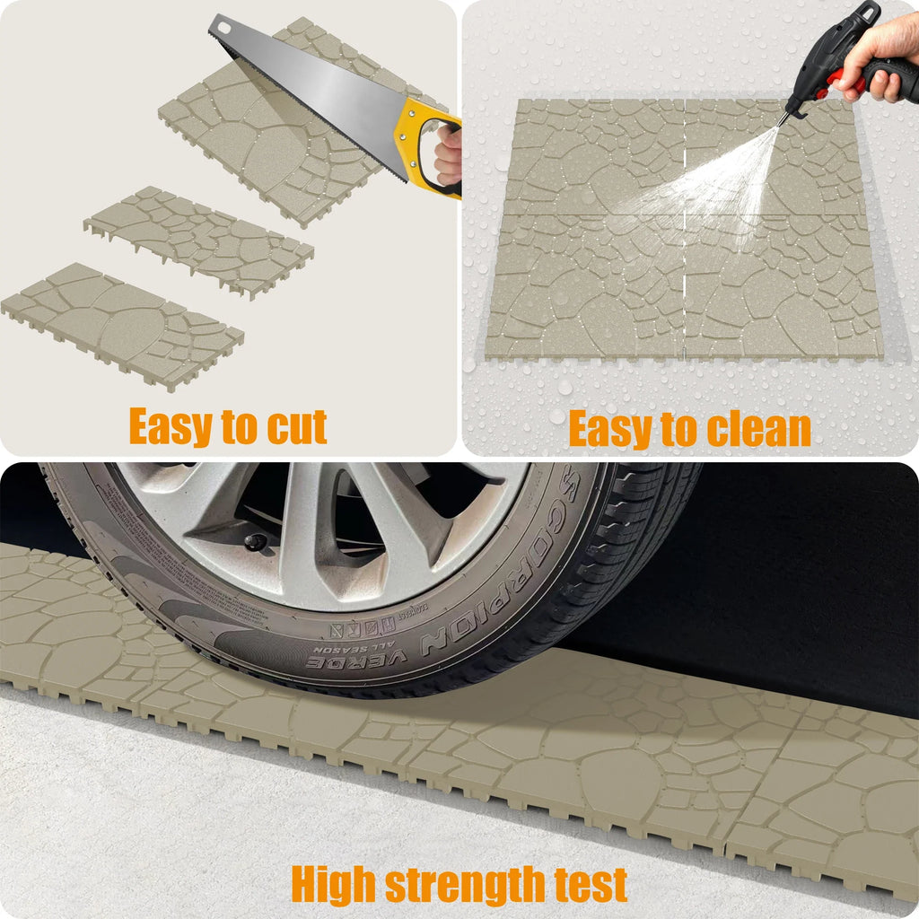 30 cm Stone-Look Interlocking Deck Tiles - view 5