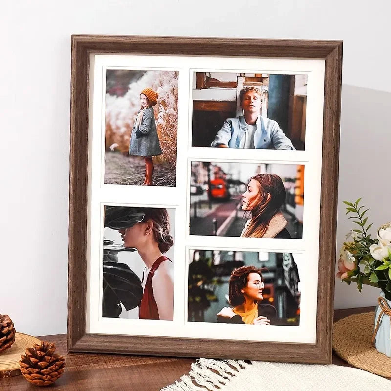 Solid wood display for decorative wedding photo frames - view 4