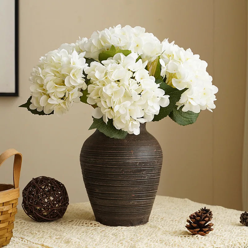Realistic artificial hortensia flower for decoration and bouquet - view 3