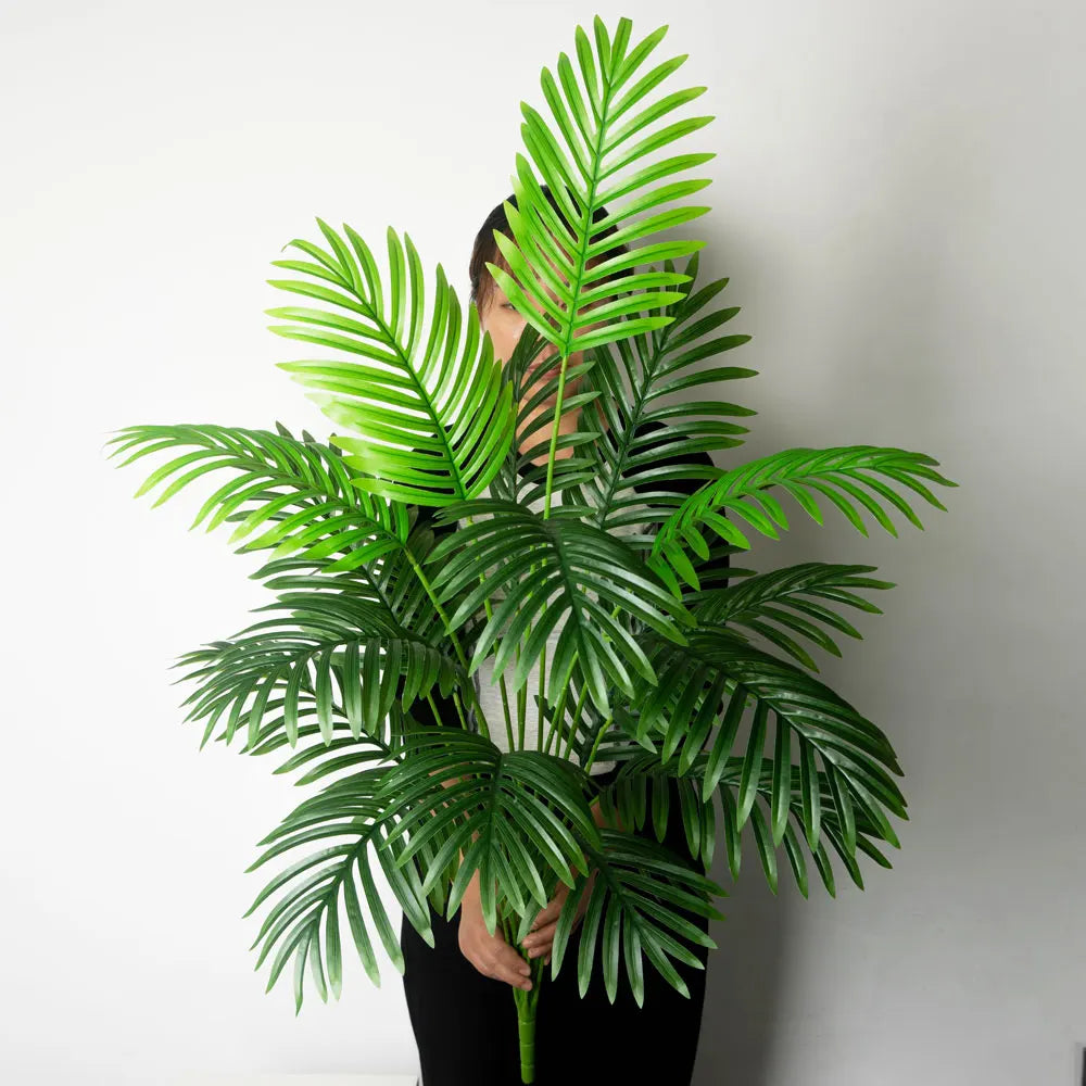 Large artificial tropical foliage interior decoration outside - view 4