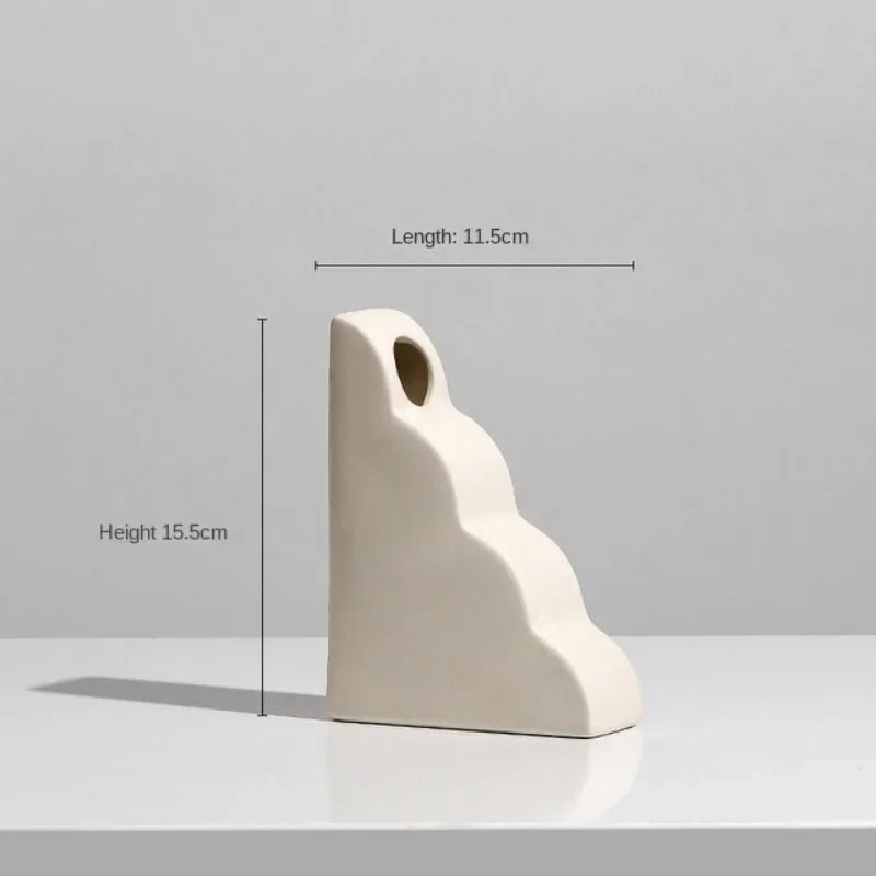 Modern ceramic vase for dried flowers interior decoration - 12