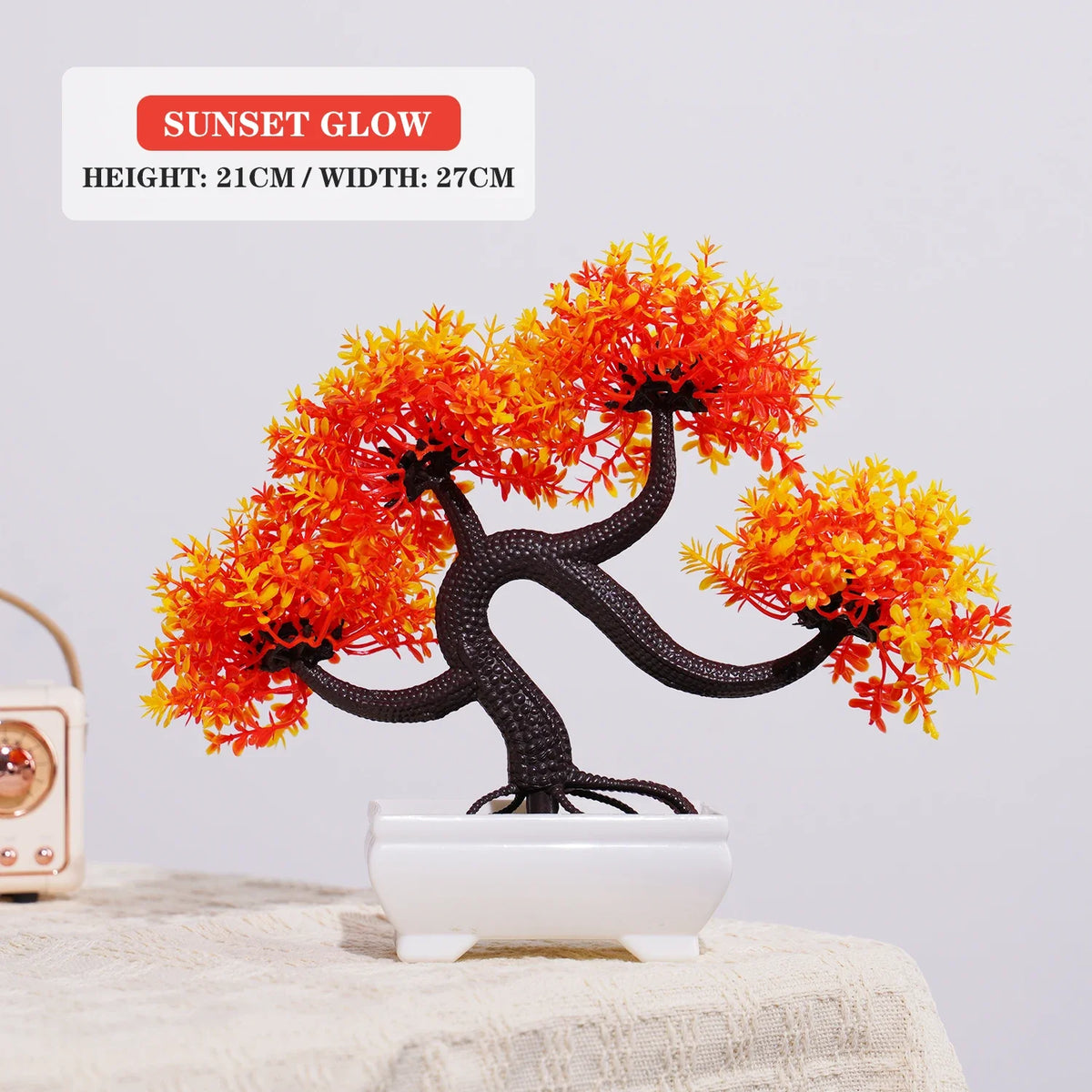 Artificial plants bonsai small tree interior and exterior decoration - PJ33-05 / With Pot