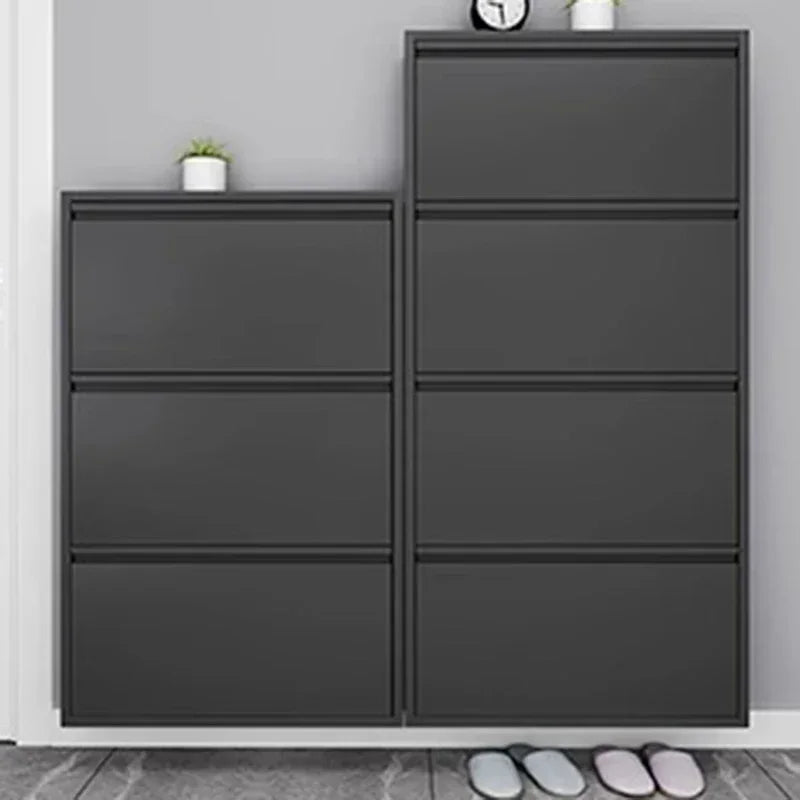 Modern wooden shoe shelf for elegant interior storage - view 5