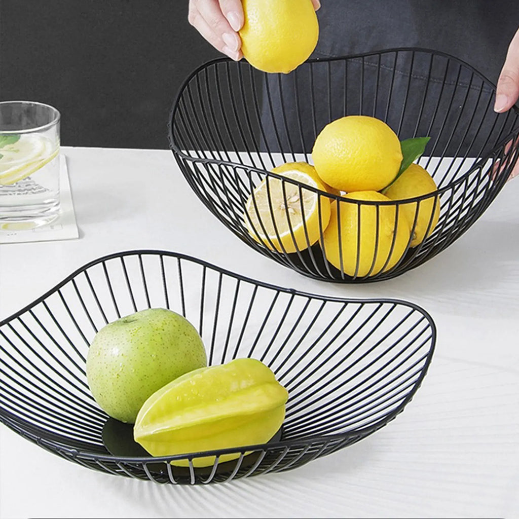 Metal fruit baskets for kitchen and dessert storage - view 3