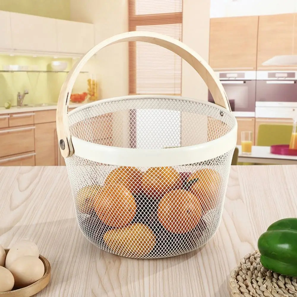 Lightweight and elegant folding iron storage basket - view 2