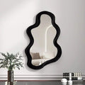 Decorative cloud mirror for hanging makeup - Vague noire