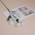 Decorative silk lilies flowers for interior and exterior - White