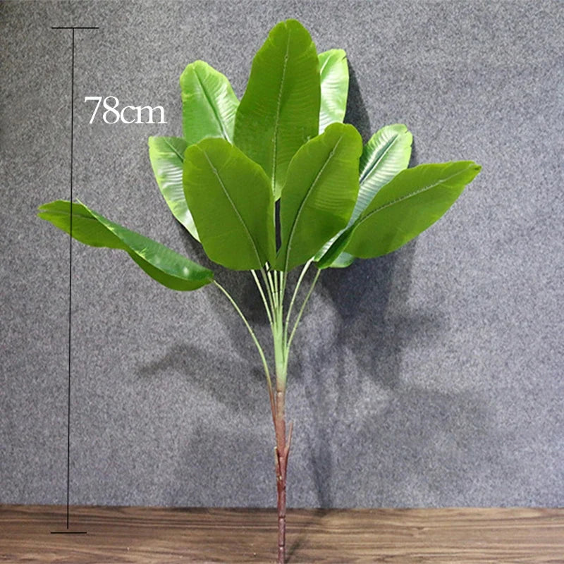 Large artificial tropical banana plants jungle decorations